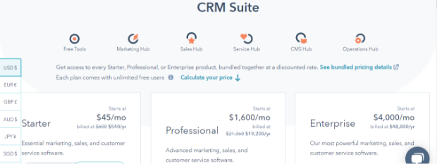 The free pricing plan