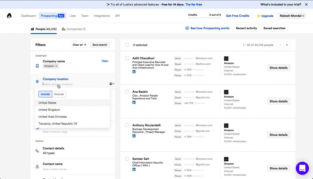 Lusha CRM