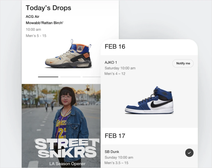 Interest stage of nike sneaker buyers