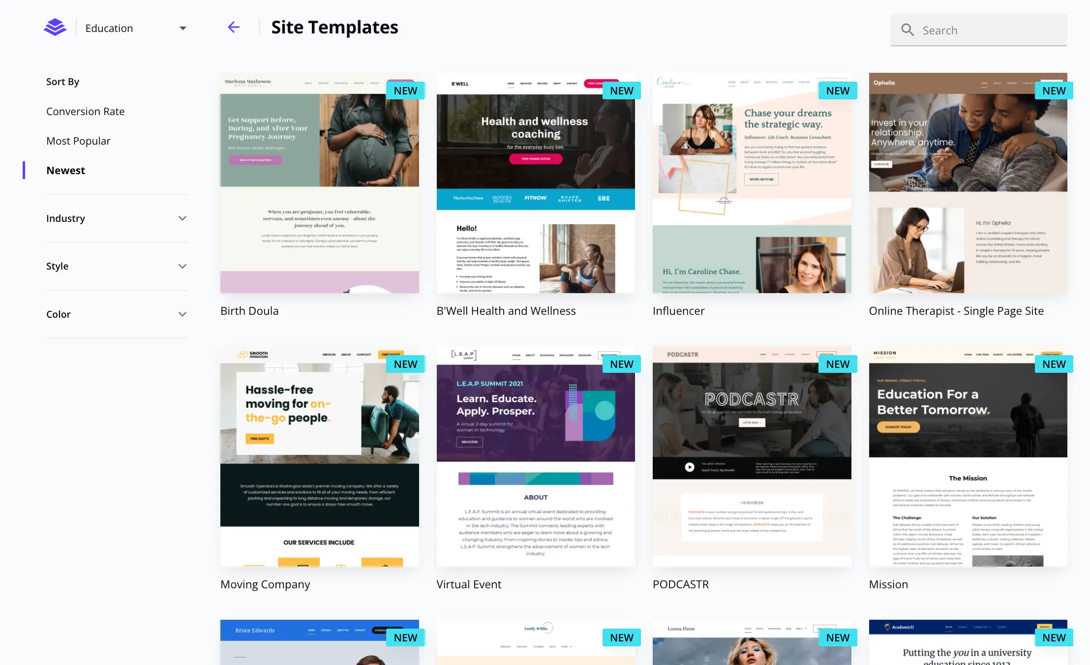 Leadpages Dashboard - Sales Funnel Software