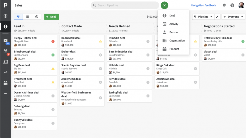 Pipedrive - Best for Customizing Sales Funnel