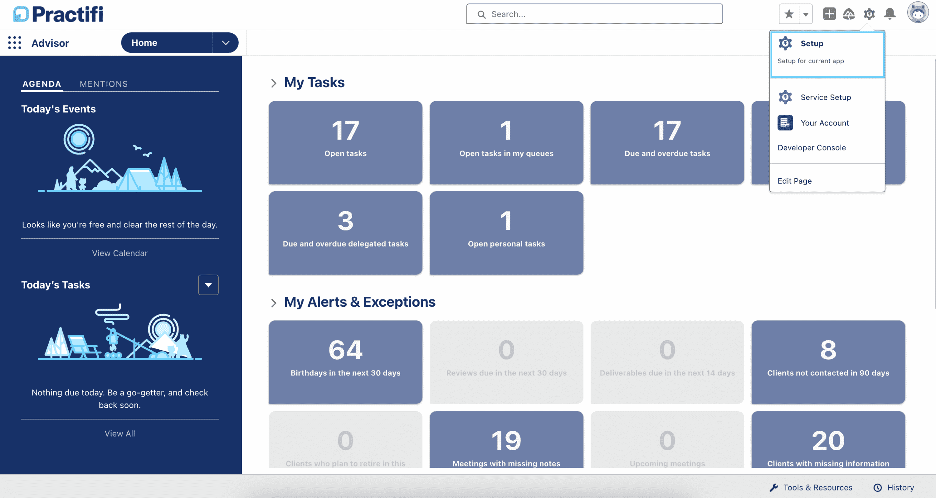 CRM for Financial Advisors Practifi