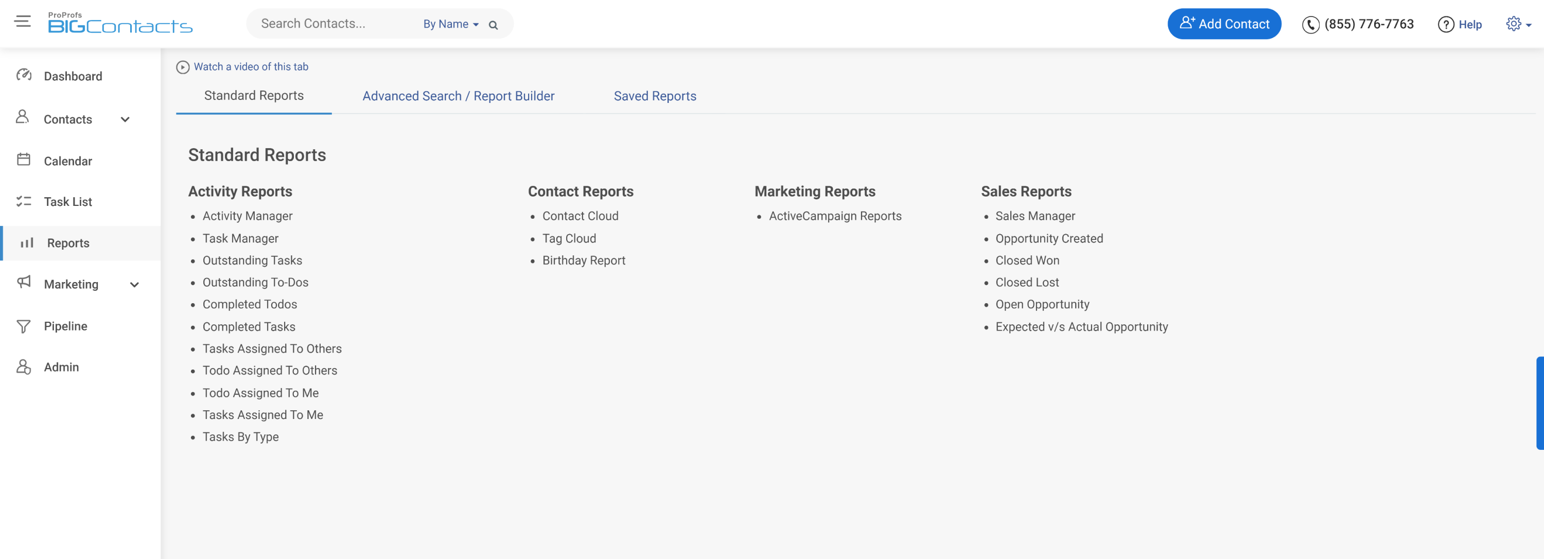 crm reporting