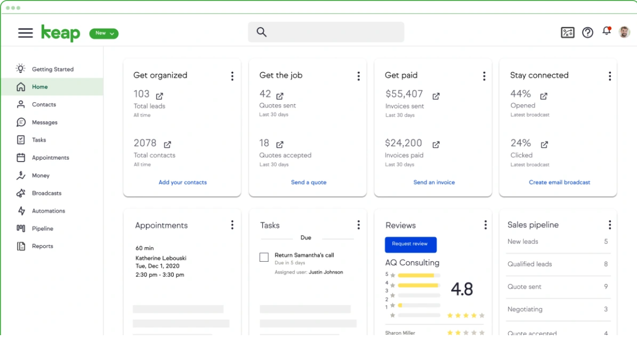 Keap - Service business CRM