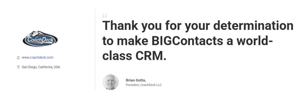 case study BIGContacts
