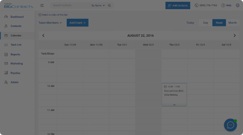 Track Meetings, Tasks & Birthdays with the Team Calendar