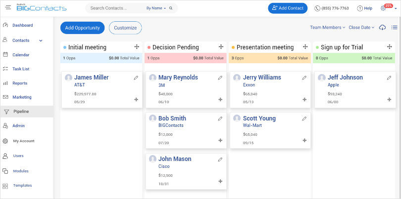 Track Leads & Opportunities with CRM Sales Pipeline