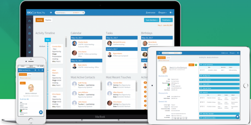BIGContacts offers two-way sync with MailChimp & Google Contacts