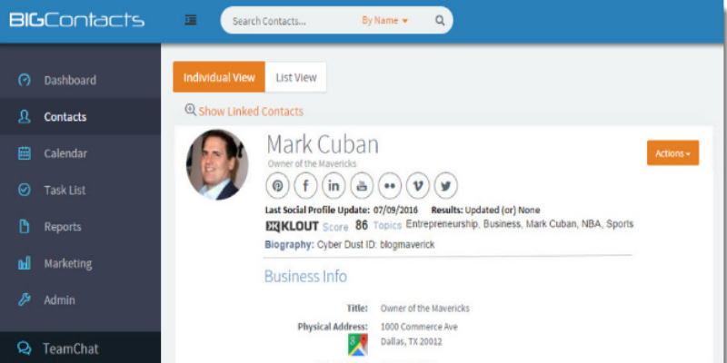 BigContacts “Social Listening”– Best Way to Monitor Social Media