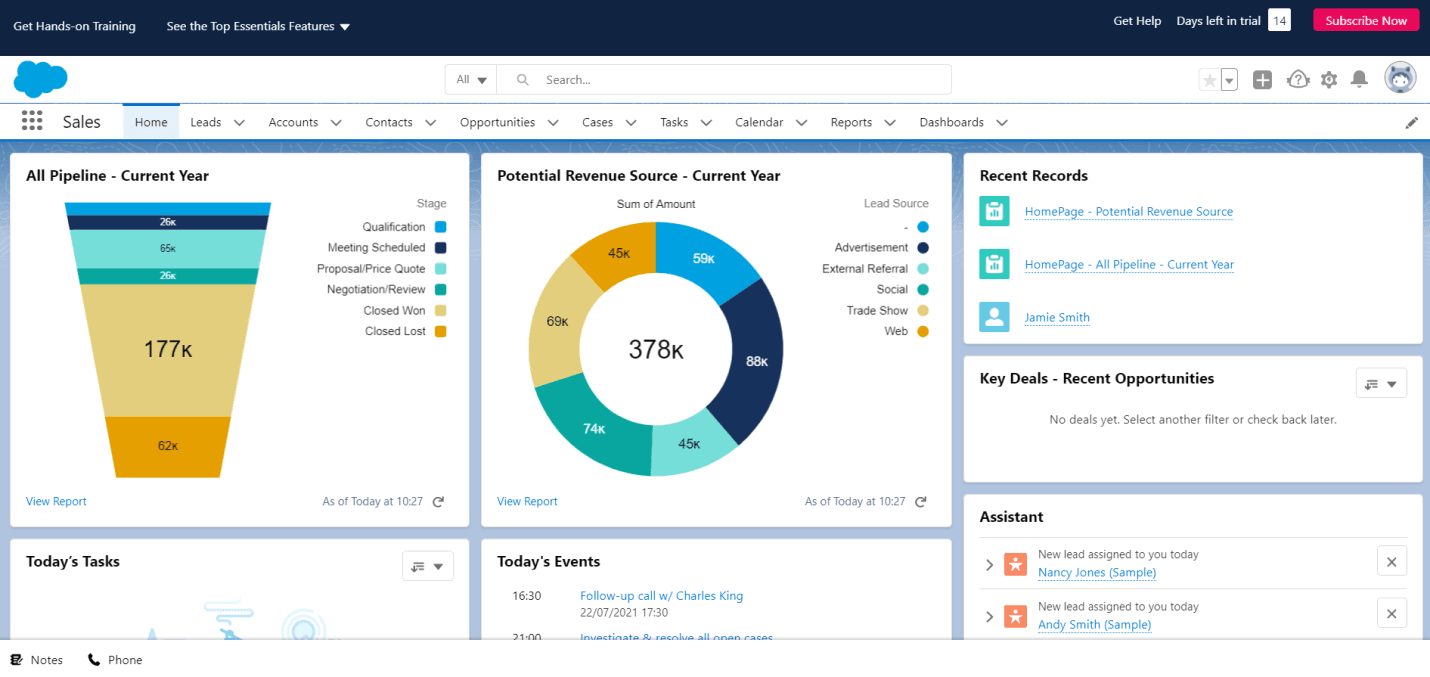 Salesforce: Best for AI-Powered Automation