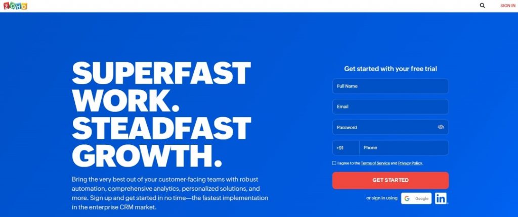 Zoho CRM
