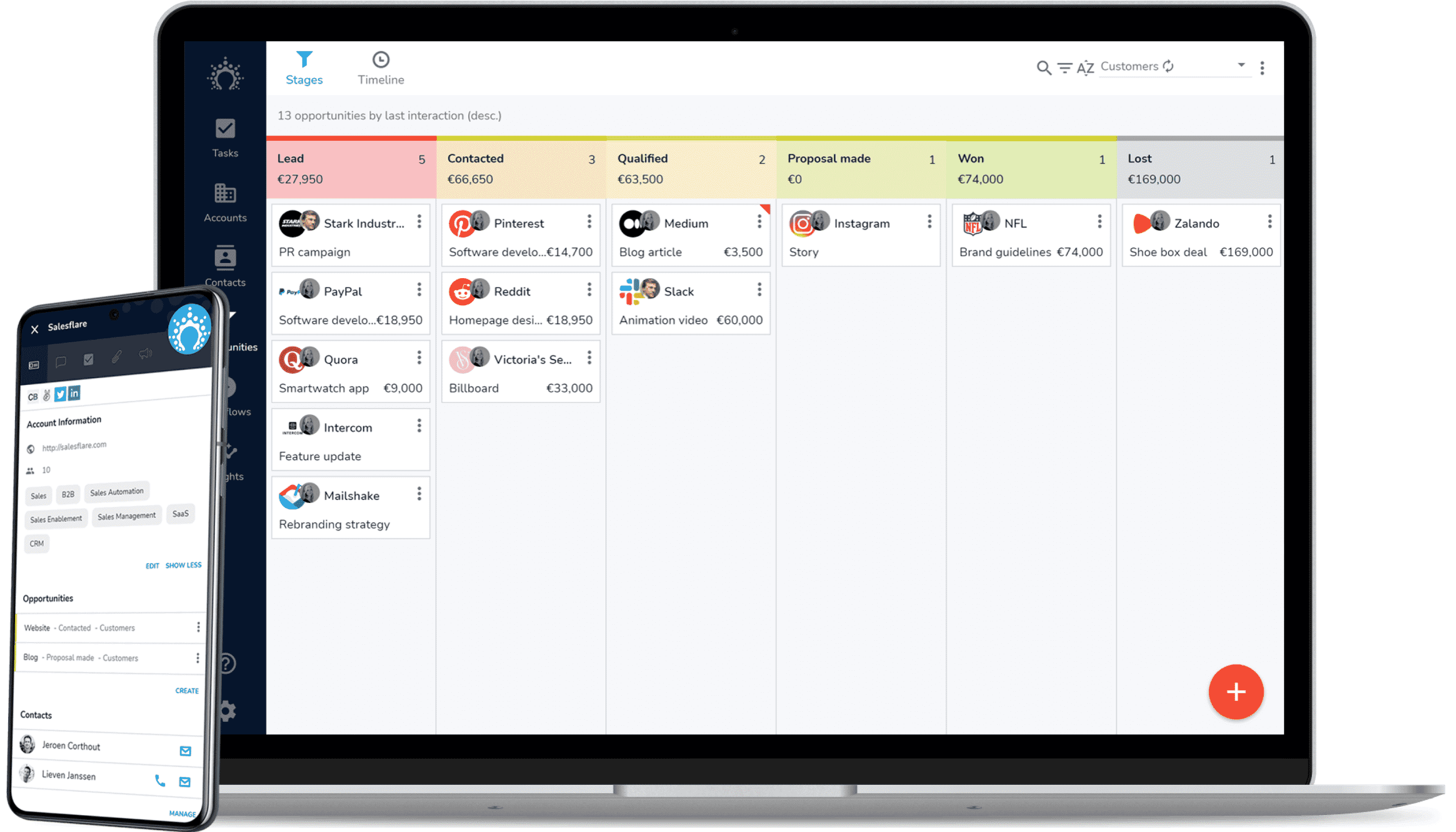 Salesflare - Best for B2Bs Small & Medium-Sized Businesses
