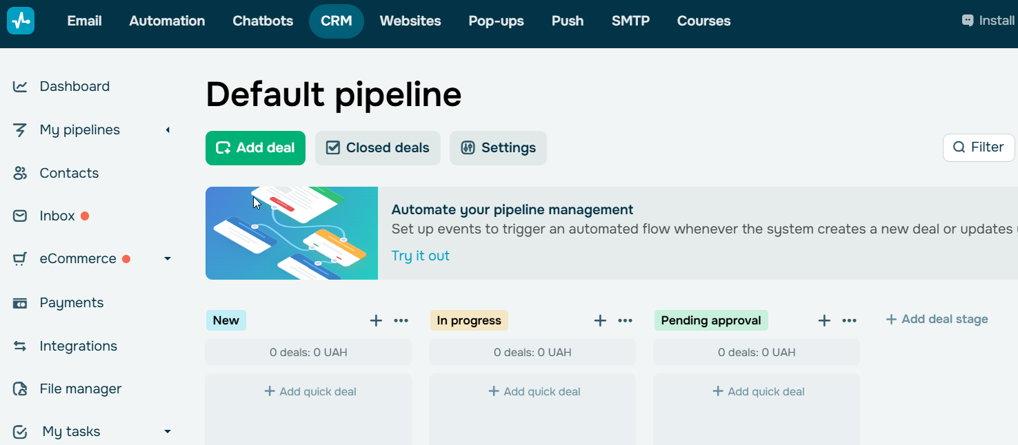 sendpulse crm