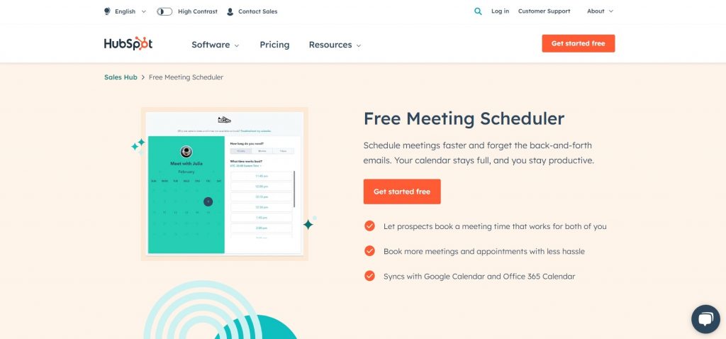 HubSpot Meetings Tool