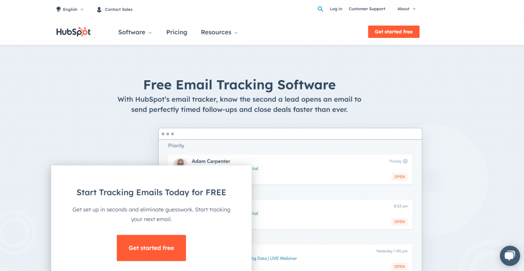 HubSpot Email Tracking
