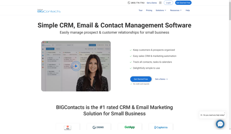 BIGContacts - Best CRM for startups