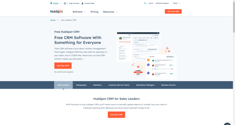 Hubshot CRM for startups