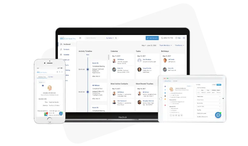 CRM with mobile access feature