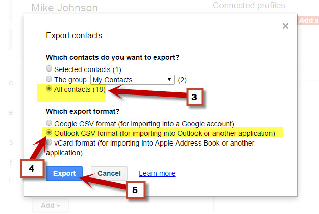 data export