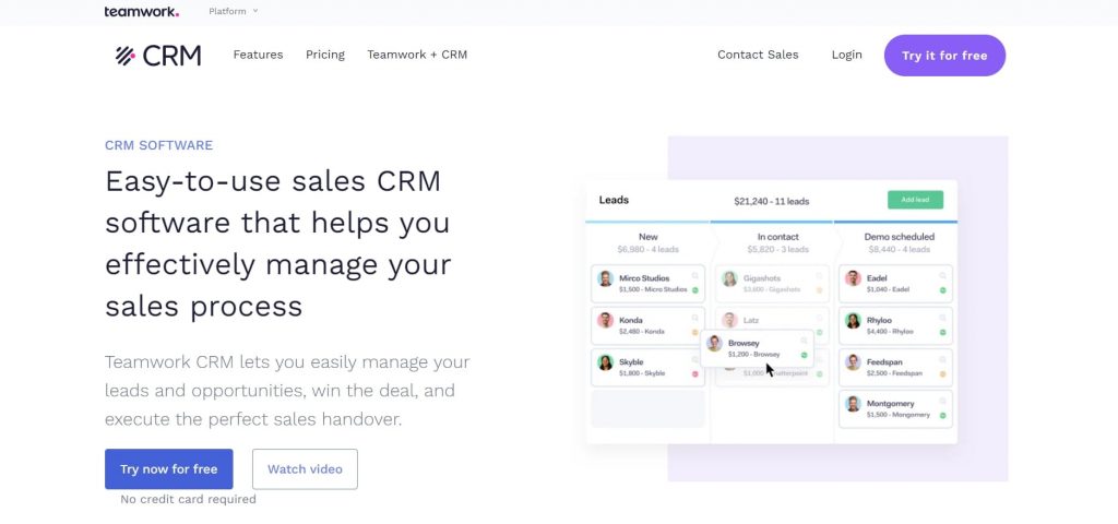 Teamwork CRM