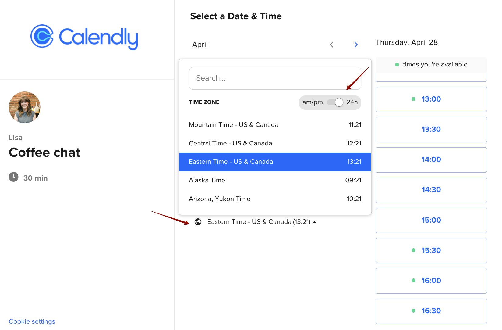 Schedule your meetings with Calendly