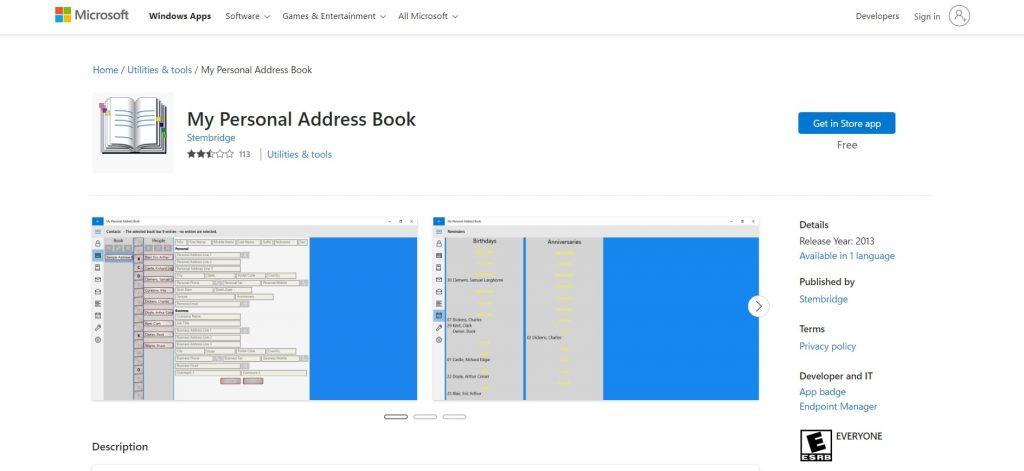 My Personal Address Book