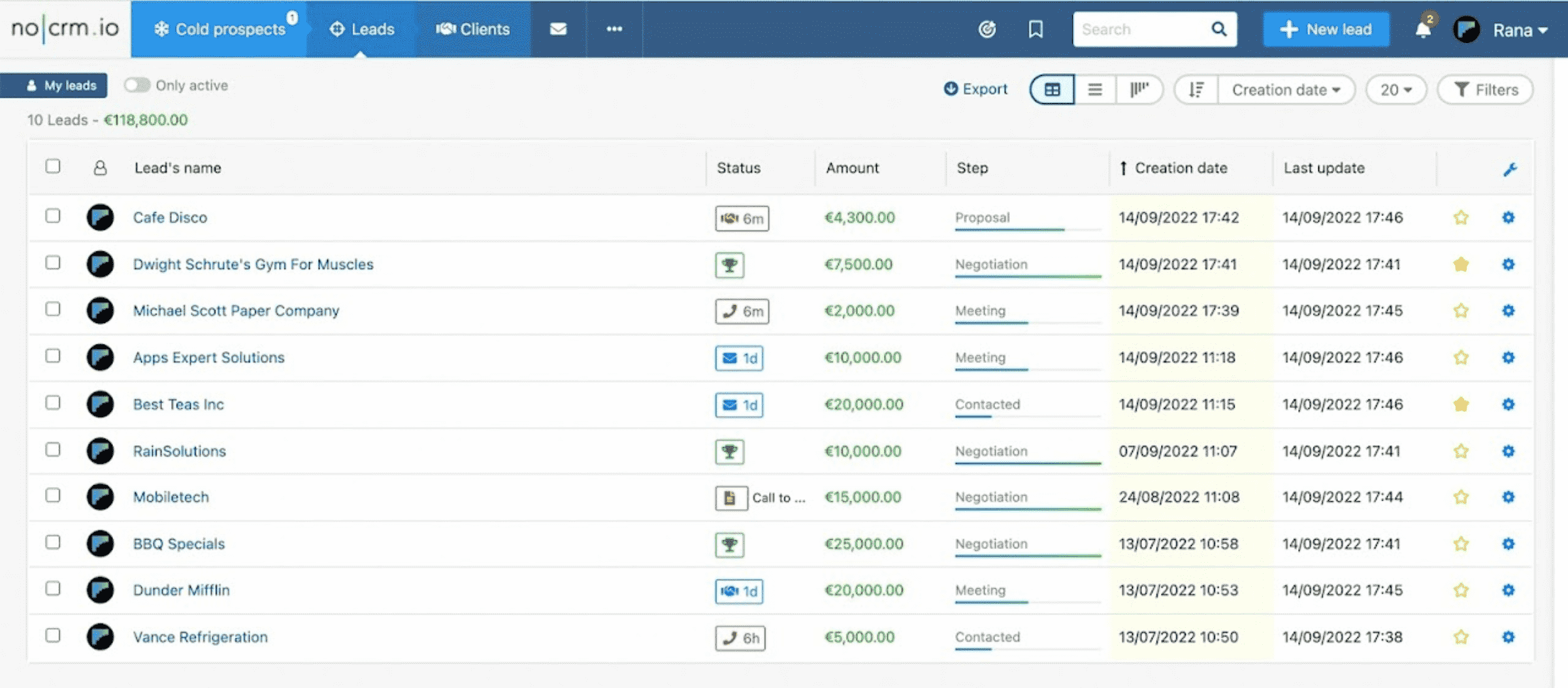 noCRM.io- Best for Third-Party Integrations