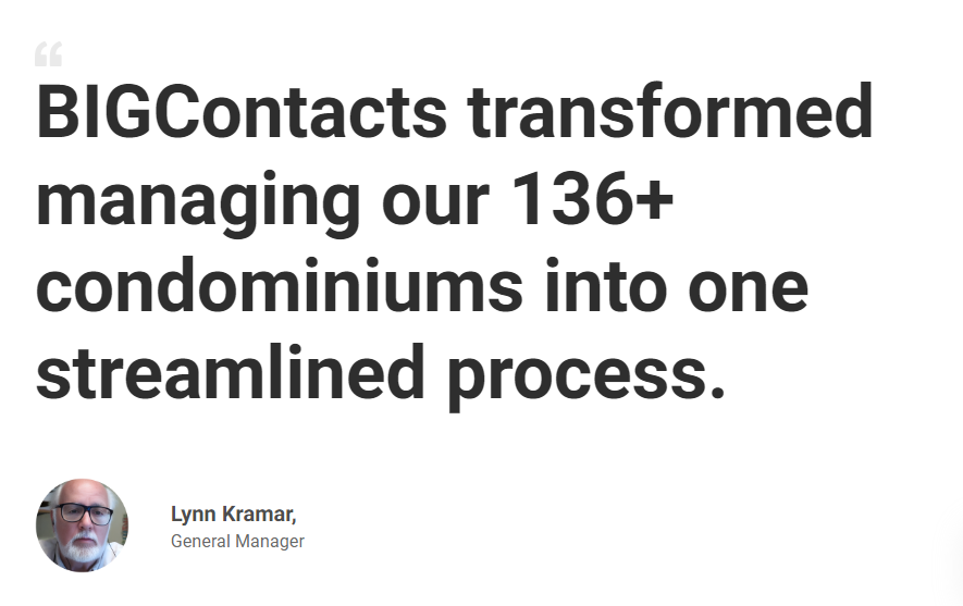 Customer Feedback for BIGContacts