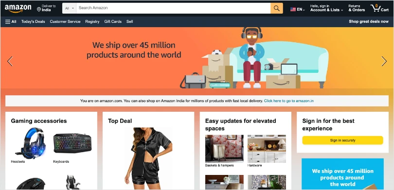 amazon is the best example of crm user