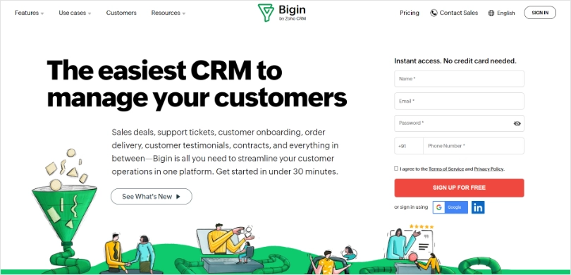 Bigin_best Small Business CRM