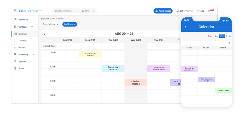 Accessibility Features of the CRM Calendar