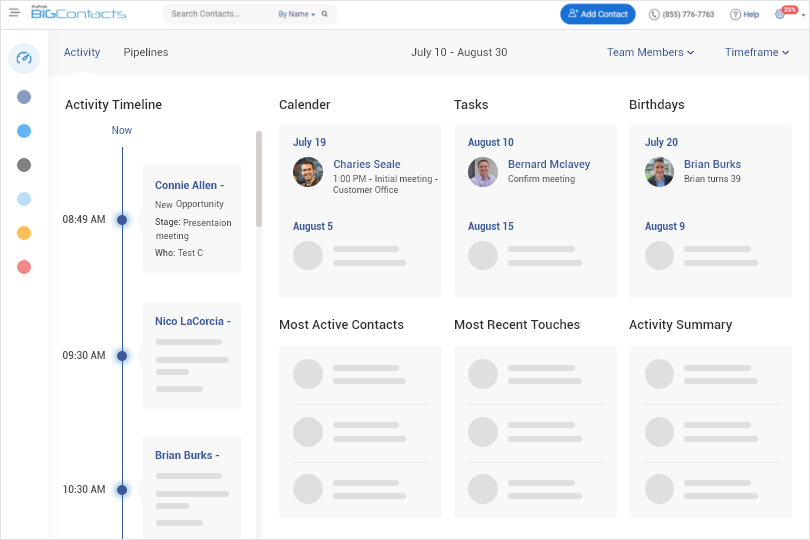 Feature of Mobile CRM - Customer Database Management