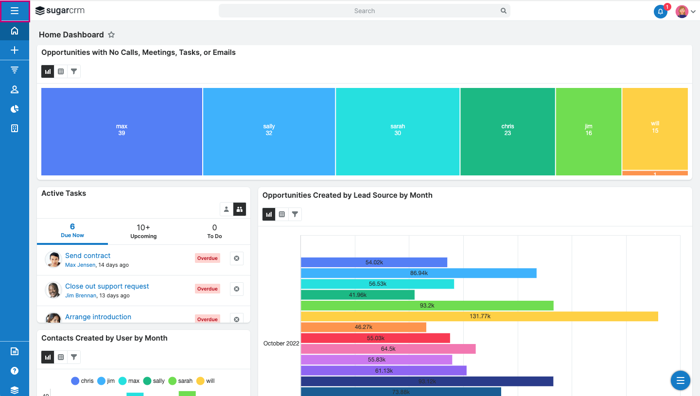 SugarCRM - Best for AI-Powered Lead Nurturing