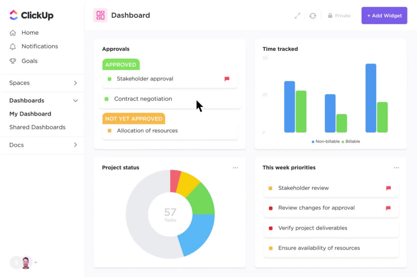 ClickUp- Best for Data Visualization