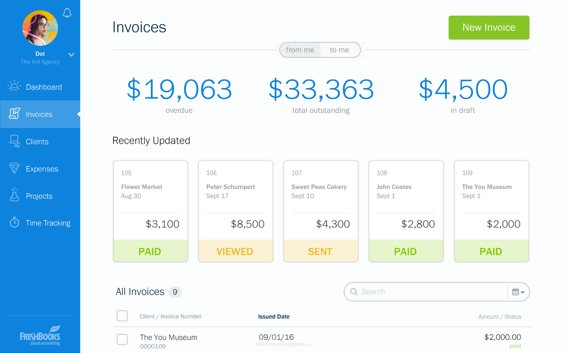 FreshBooks - Best Accounting Software for Business Owners