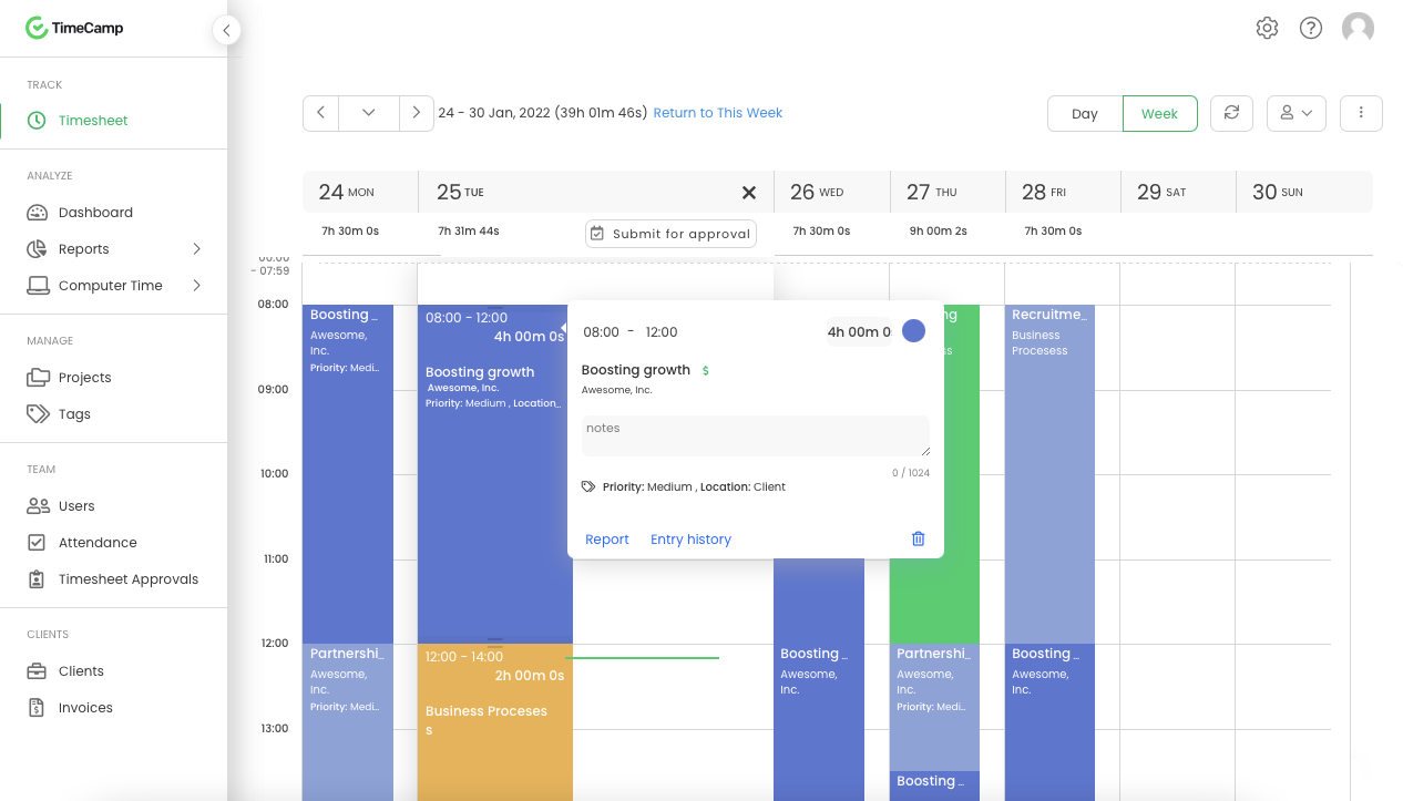 TimeCamp - Best for Project Profitability Analysis