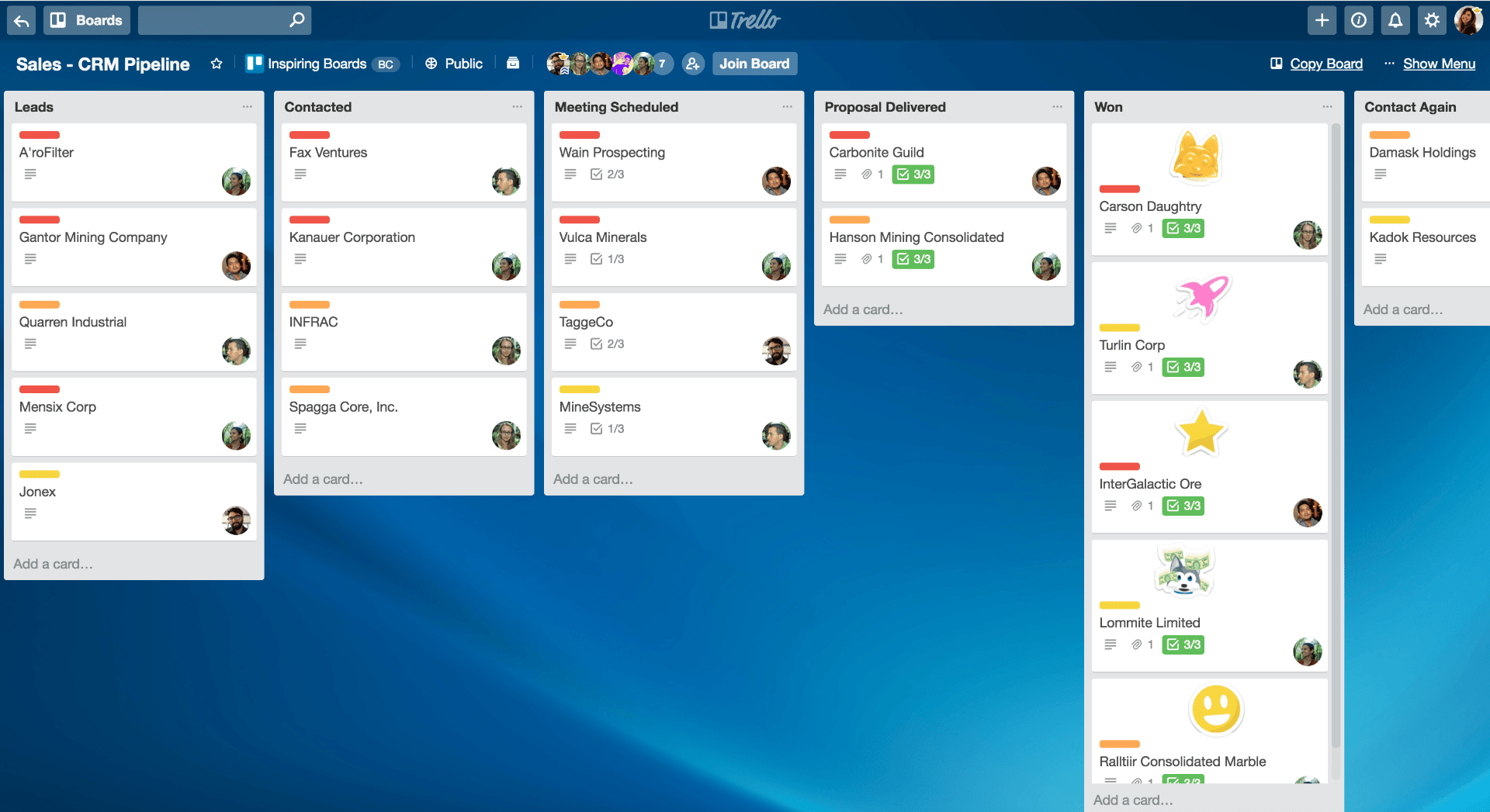 Trello project management platform, streamlining workflows and boosting team productivity.