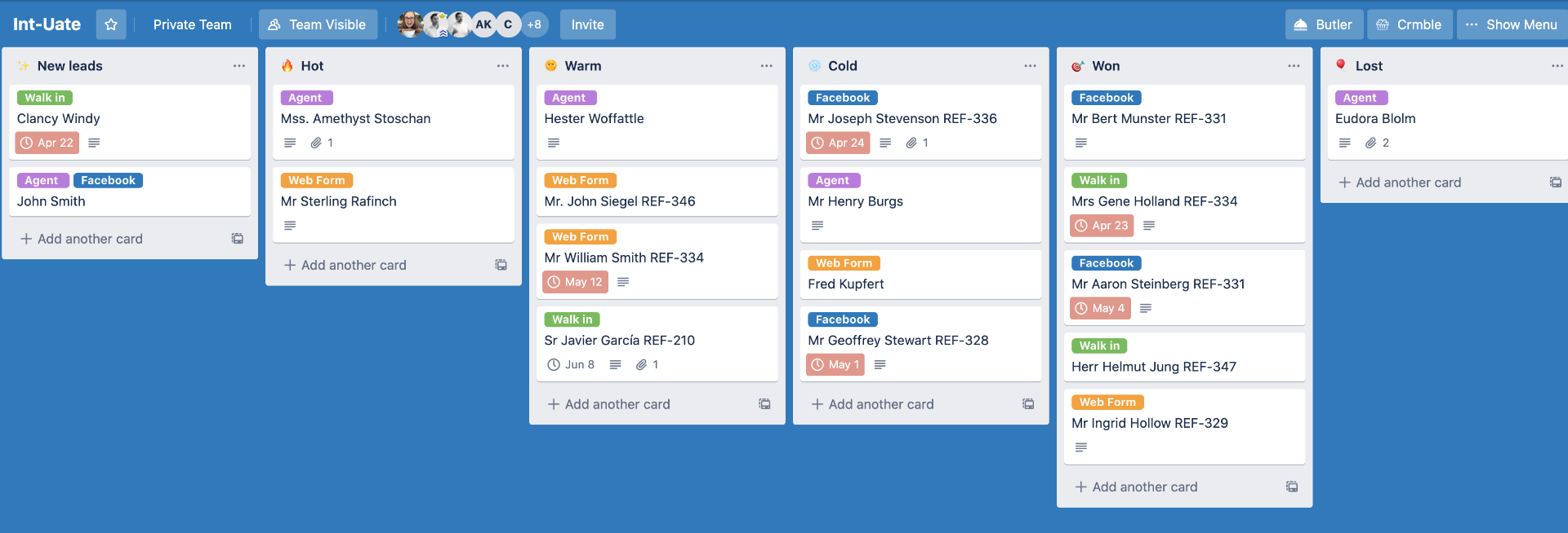 Trello- Best for Lightweight, Visually-Oriented CRM