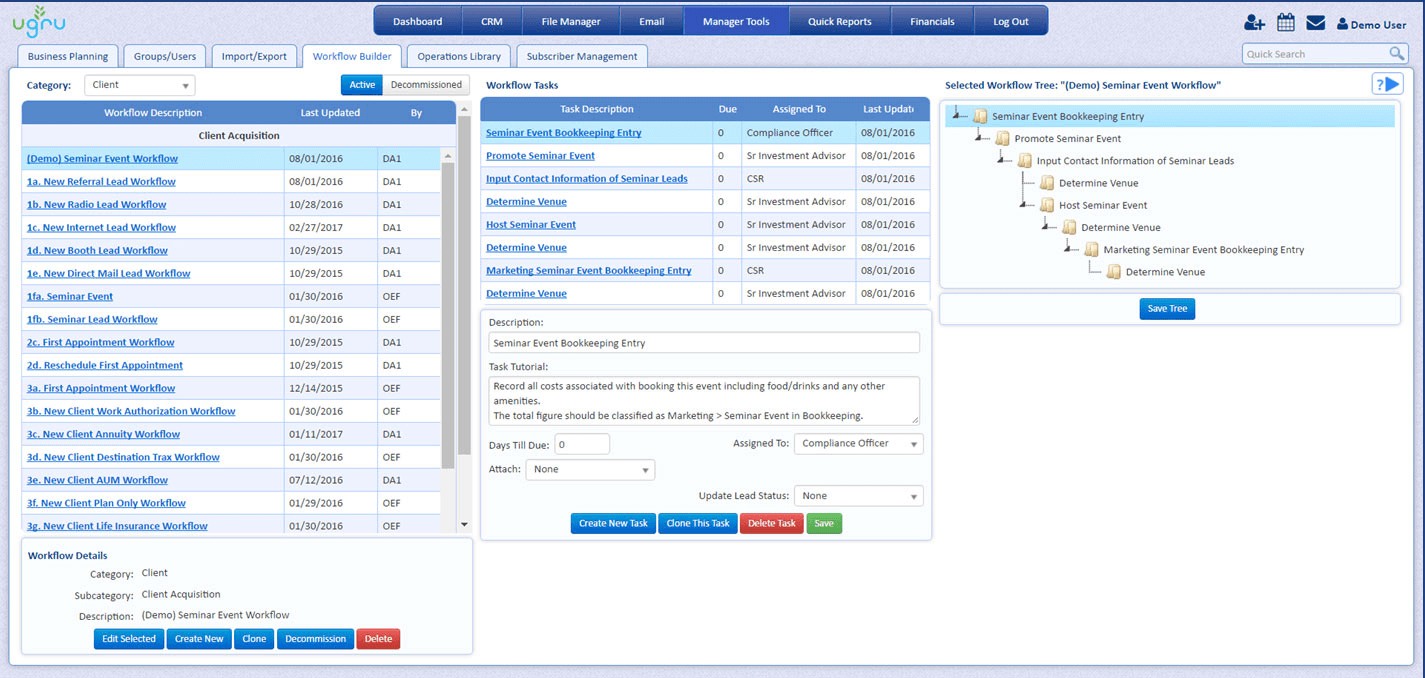 UGRU CRM - Best for Financial Planning