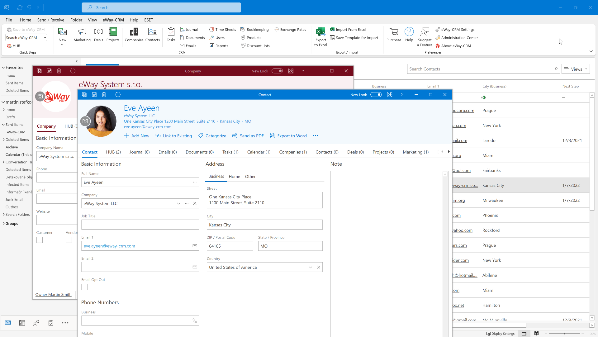 eWay-CRM - Best Multifunctional CRM for Outlook