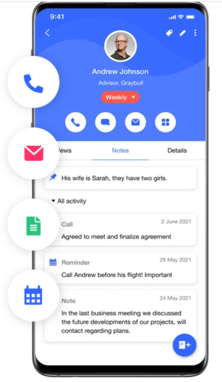 Covve App - Best for Contact Notes & Reminders 