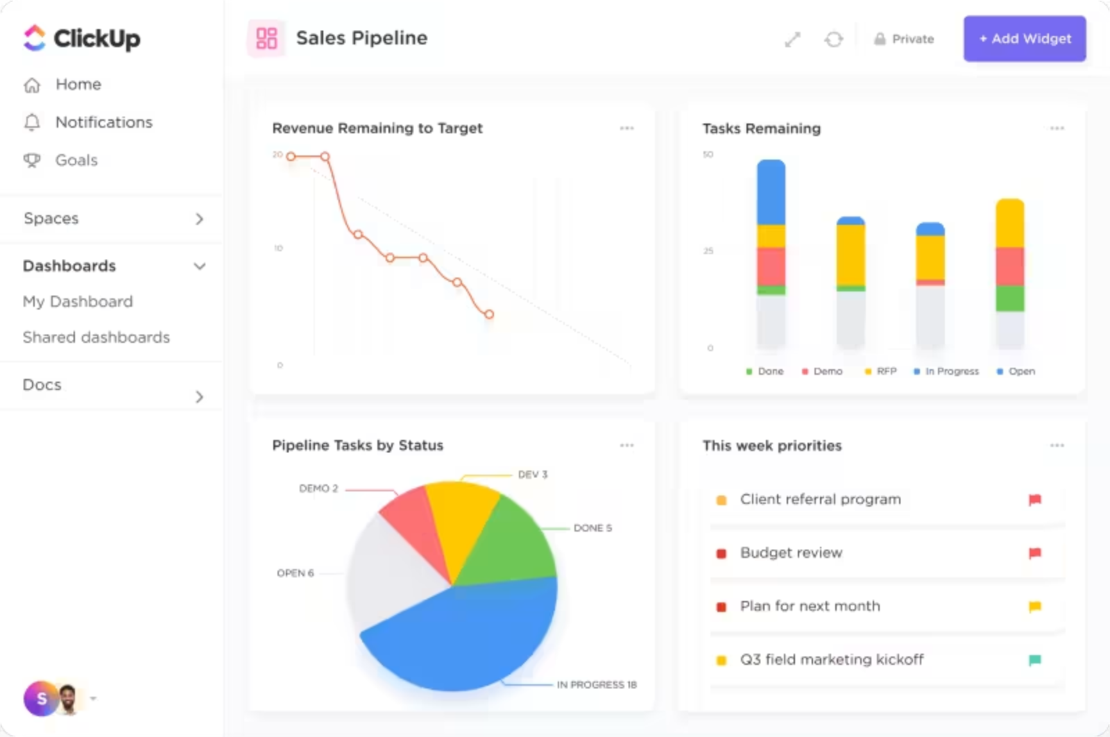 ClickUp - Best for Integrated Project Management & CRM