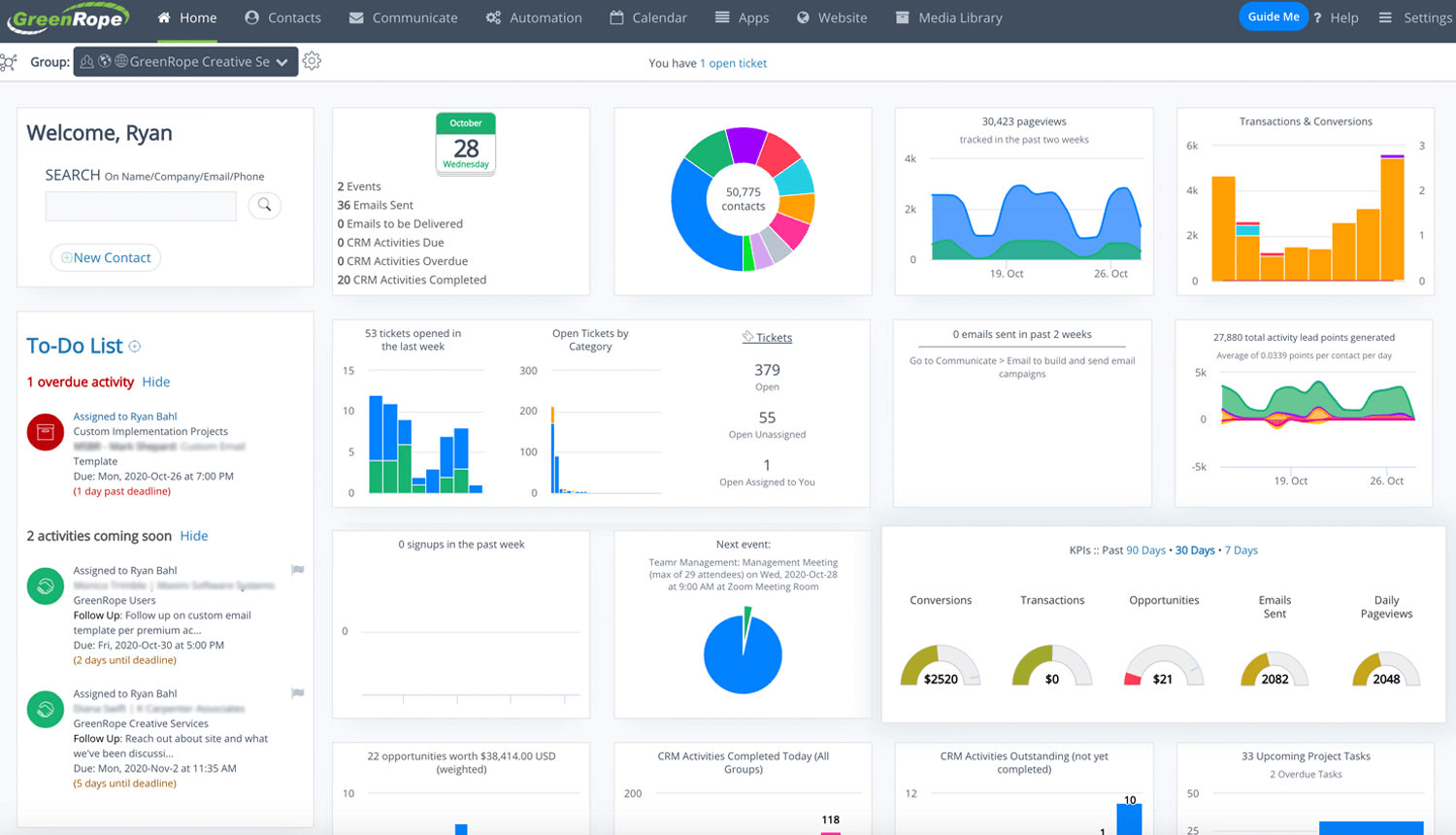 GreenRope - Best for Unified Sales, Marketing, and Operations