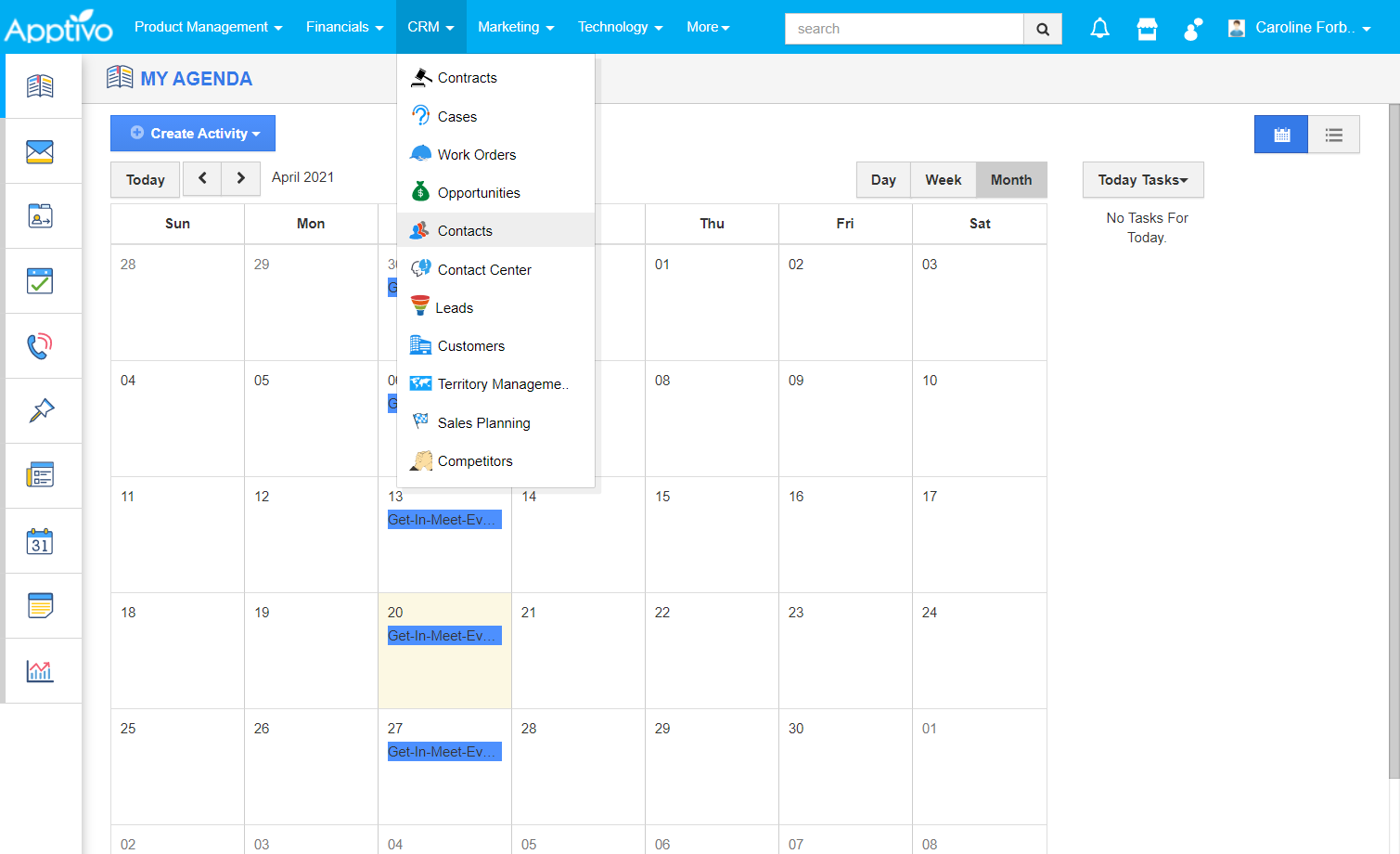Apptivo - Best for Sales Cycle Management