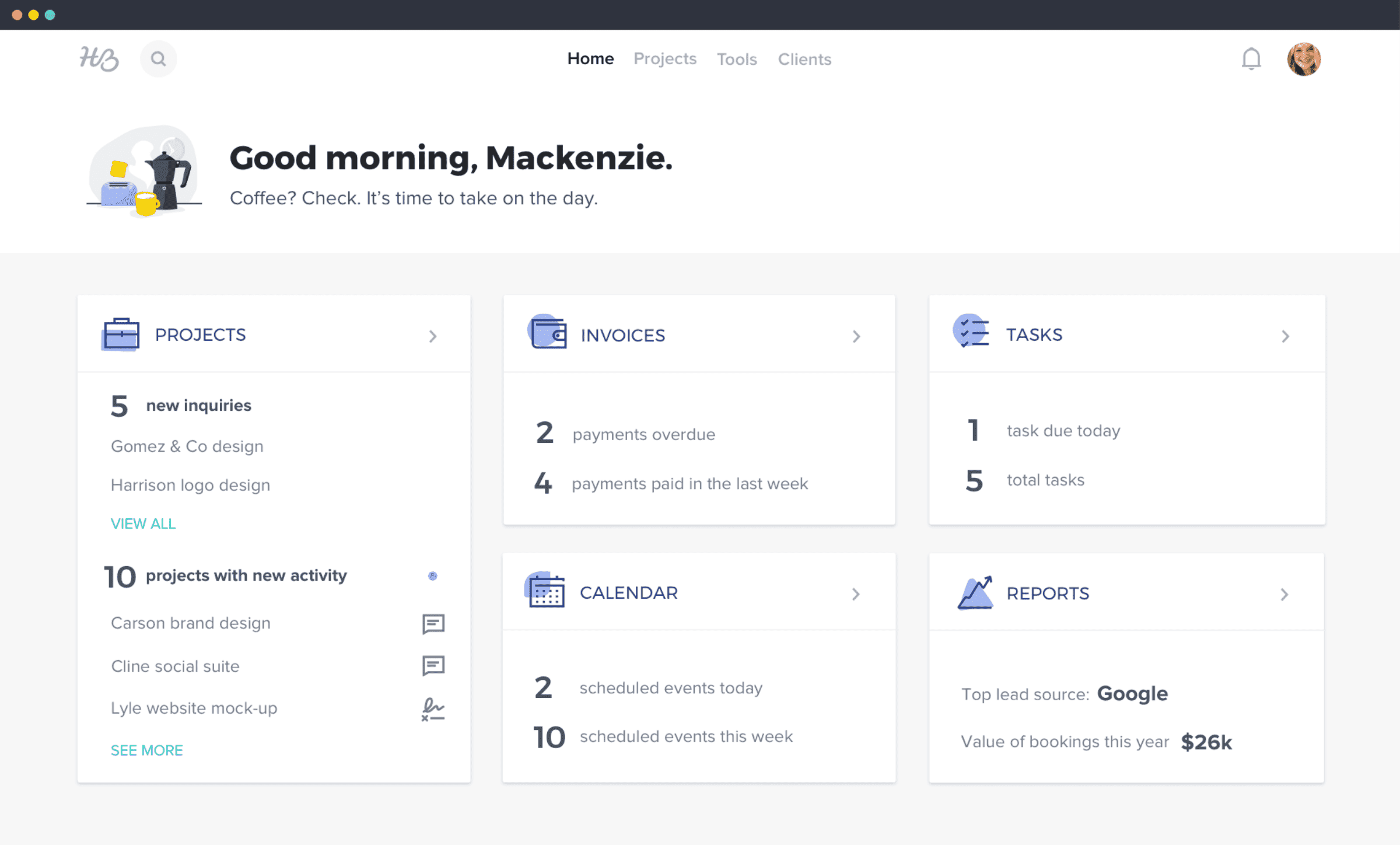 HoneyBook - Best Online Meeting Scheduler for Freelancers
