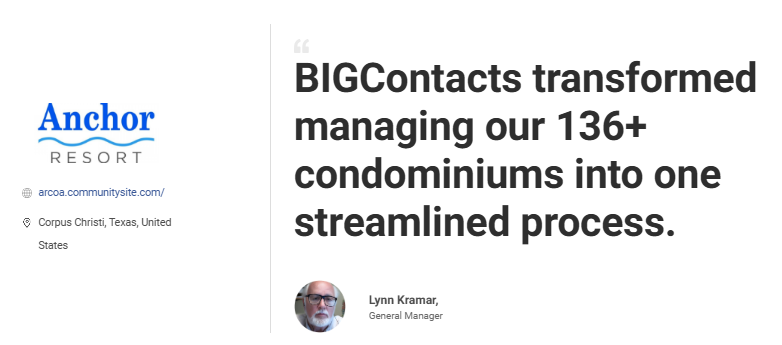 customer review bigcontacts