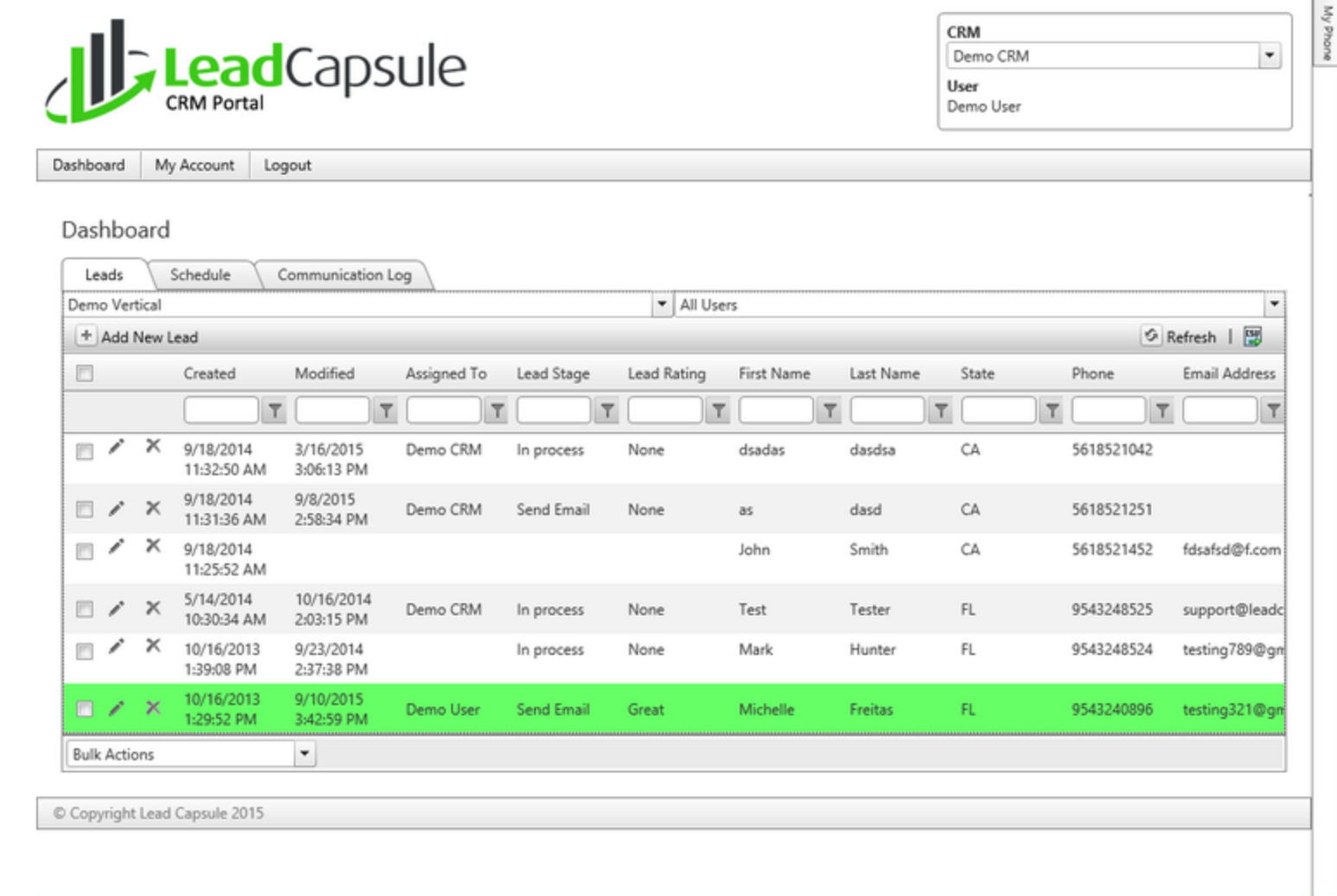 lead capsule crm