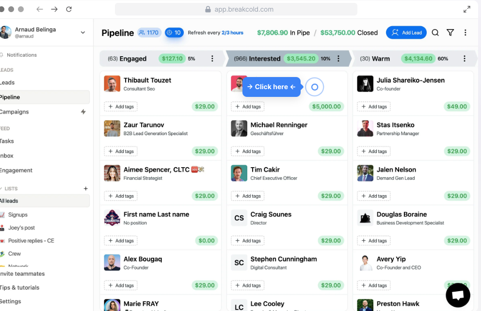Breakcold - Best for Social Selling