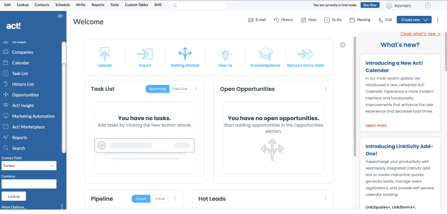 Act CRM - Best for Marketing Automation