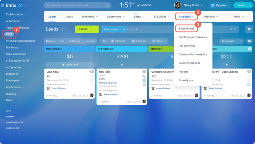 Free CRM Software Bitrix24